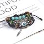 SBI Jewelry Evil Eye Bracelet Beaded Wrap Bracelet Gift for Women Girls Men Birthday