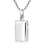 AeraVida Cute & Engravable Rectangular Locket .925 Sterling Silver Pendant Necklace