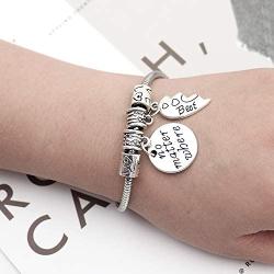 XYIYI 2pcs Best Friend Bracelet No Matter Where Split Broken Heart Double Bangle Bracelet Set Friendship Gift