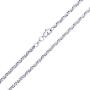 14K Yellow or White Gold Solid 3mm-5mm Fancy Filk Chain with Lobster Claw Clasp | Italian Gold Necklaces | Gold Filk Necklaces for Men and Women