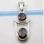 SilverStarJewel 7 x 7, 7 x 9 mm Garnet Pendant 1.4'' 925 Fine Silver New Jewelry SilverStarJewel 7 x 7, 7 x 9 mm Garnet Pendant 1.4'' 925 Fine Silver New Jewelry