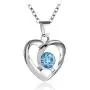 Niumike Circle Disk Pendant Necklace for Women Girl,17.3'' Zirconia and Crystal Decorated Necklace Jewelry Niumike Circle Disk Pendant Necklace for Women Girl,17.3'' Zirconia and Crystal Decorated Necklace Jewelry