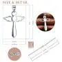 Infinite U Classic Cross Crucifix Pendant Chain Necklace 925 Sterling Silver Cubic Zirconia (B) Infinite U Classic Cross Crucifix Pendant Chain Necklace 925 Sterling Silver Cubic Zirconia (B)