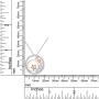 Mothers Day Jewelry Gifts 1/3 Carat CT Natural Diamond Two Tone Open Circle Moon Star Pendant Necklace in 14k Gold Over Sterling Silver (I-J Color, I2-I3 Clarity, 0.33 Cttw)