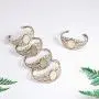 PandaHall 5 Sets Brass Filigree Bezel Tray Blank Cuff Bangles Bracelet with 25x18mm Oval Cabochon for Men and Women Antique Bronze PandaHall 5 Sets Brass Filigree Bezel Tray Blank Cuff Bangles Bracelet with 25x18mm Oval Cabochon for Men and Women Antique Bronze
