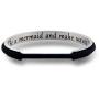 WUSUANED Be A Mermaid and Make Waves Hair Tie Grooved Cuff Bangle Bracelet Inspirational Gift for Her