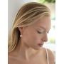 Mariell Tailored Solitaire Drop Earrings with Brilliant Round Crystals in Rose Gold Tone. Loved By All!