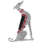 Fashion Brooch Jewelry Silver Tone Greyhound Scotty Borzoi Hound Dog Puppy Canine Rhinestone Enamel Animal Pin Brooch