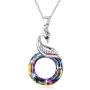 Sllaiss Phoenix Crystal Necklace Jewelry Crystals from Austria Nirvana of Phoenix Pendant Elegant Crystals Necklace for Women, Wife, Lover Birthday Anniversary Gift with Box