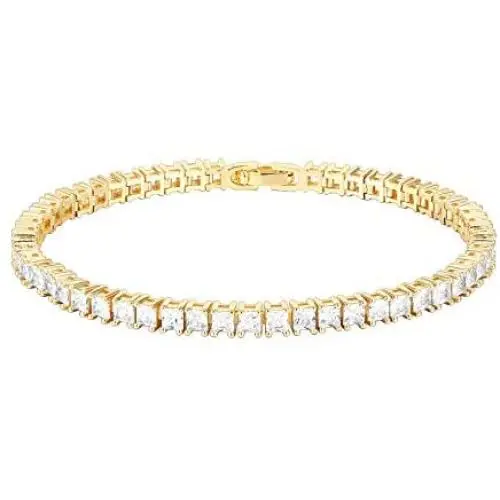 PAVOI 14K Gold Plated Princes Cut Cubic Zirconia Classic Tennis Bracelet | Gold Bracelets for Women | 3mm CZ, Size 6.5-7.5 Inch