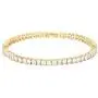PAVOI 14K Gold Plated Princes Cut Cubic Zirconia Classic Tennis Bracelet | Gold Bracelets for Women | 3mm CZ, Size 6.5-7.5 Inch