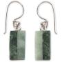 NOVICA Jade .925 Sterling Silver Dangle Hook Earrings Life