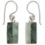 NOVICA Jade .925 Sterling Silver Dangle Hook Earrings Life NOVICA Jade .925 Sterling Silver Dangle Hook Earrings Life