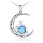 BlingSparkle I Love You to The Moon and Back Necklaces 925 Sterling Silver Moon Star Pendant Necklace, Jewelry Gifts for Women Nana Mom Wife Girls BlingSparkle I Love You to The Moon and Back Necklaces 925 Sterling Silver Moon Star Pendant Necklace, Jewelry Gifts for Women Nana Mom Wife Girls