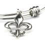 Fleur de Lis Bracelet | Fleur de Lis Jewelry Bangle Stainless Steel Hypoallergenic Fleurdelis Jewelry for Women and Men Unusual Jewelry for Women and Men with one of The Nicest Fleur de Lis Charms