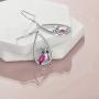 Owl Earrings Sterling Silver Owl Dangle Drop Earrings for Women Jewelry Gifts