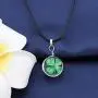 FAADBUK St. Patricks Day Shamrock Jewelry Irish Clover Lucky Gift Real Green Shamrock Earring Real Green Shamrock Necklace & Bracelet For Women Girls FAADBUK St. Patricks Day Shamrock Jewelry Irish Clover Lucky Gift Real Green Shamrock Earring Real Green Shamrock Necklace & Bracelet For Women Girls