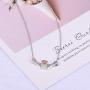 Irish Claddagh Necklace for Women Sterling Silver Girls Crystal Celtic Claddagh Hands Holding Crown Love Heart Pendant Necklace