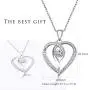 Van Chloe Women 925 Sterling Silver Necklace Love Heart Pendant Only You Cubic Zirconia Diamond White Gold Plated Necklace Jewelry Gifts for Women Girls 17.7''+ 1.77'' (Heart) (Heart) (Only You) Van Chloe Women 925 Sterling Silver Necklace Love Heart Pendant Only You Cubic Zirconia Diamond White Gold Plated Necklace Jewelry Gifts for Women Girls 17.7''+ 1.77'' (Heart) (Heart) (Only You)