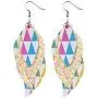 10 Pairs Easter Faux Leather Earrings Set Lightweight Rabbits Eggs Teardrop Dangle Earrings for Women Girls Jewelry