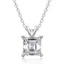 AINUOSHI 18K Gold Plated Sterling Silver 2 Carat Cubic Zirconia Asscher Cut Solitaire Pendant Necklace, 18'' AINUOSHI 18K Gold Plated Sterling Silver 2 Carat Cubic Zirconia Asscher Cut Solitaire Pendant Necklace, 18''
