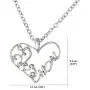 Luvalti Mom Heart Pendant Necklace - Personalized Jewelry Gift - Makes The Perfect Mom Gift