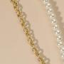 Sinkcangwu Punk Multi Layer Imitation Pearl Choker Necklace Collar Retro Round Pendant Long Chain Necklace Women Jewelry