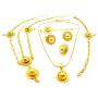 Yulaili Womens Ethiopian Necklace Eritrean Wedding Costume Gold Bridal African Traditional Jewellery Hairpin Forehead Hair Pieces