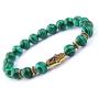 N-A Men Bracelets Natural Polished 8 mm Stone Beads Bracelet Hamsa Fatima Hand Evil Eye Amulet Bangle Women Lucky Jewelry