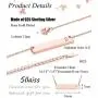 Sllaiss Rose Gold Initial Bar Necklace for Women Men 925 Sterling Silver Personalized A-Z Alphabet Charm Pendant Letter Necklace Sllaiss Rose Gold Initial Bar Necklace for Women Men 925 Sterling Silver Personalized A-Z Alphabet Charm Pendant Letter Necklace