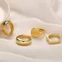 17 MILE 4 PCS Gold Chunky Dome Rings Set for Women 18K Real Gold Signet Polished Round Stacking Minimalist Ring Size 6-9 17 MILE 4 PCS Gold Chunky Dome Rings Set for Women 18K Real Gold Signet Polished Round Stacking Minimalist Ring Size 6-9