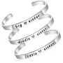 LIUANAN Cuff Bracelets for Women Inspirational Jewelry Gift with Engraved Quote LIUANAN Cuff Bracelets for Women Inspirational Jewelry Gift with Engraved Quote