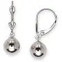 Jewelryweb 14k Yellow or White Gold Dangling Shiny Polished 5mm-8mm Ball Lever-back Earrings for women (4 sizes) Jewelryweb 14k Yellow or White Gold Dangling Shiny Polished 5mm-8mm Ball Lever-back Earrings for women (4 sizes)