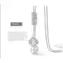 Qiaoqiao Elegant Lucky Four-Leaf Clover Pendant Long Necklace Crystal Flower Tassel Sweater Chain Necklaces Fashion Jewelry for Women Girls Gift