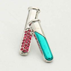 hanreshe Chill Pill Pin Medical Jewelry 2 Pieces Enamel Brooch Pins Set Nurse Doctor Graduation Medical Student Chemistry Brooch (Chill Pill Pin)