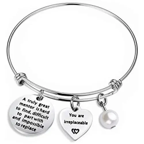 WUSUANED Coworker Leaving Gifts A Truly Great Mentor is Hard to Find Difficult to Part Bracelet Going Away Jewelry Retirement Gift for Coworker Boss and Mentor WUSUANED Coworker Leaving Gifts A Truly Great Mentor is Hard to Find Difficult to Part Bracelet Going Away Jewelry Retirement Gift for Coworker Boss and Mentor