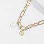 salamra Multilayered Women Long Necklace with Pendant Dainty Gold Plated Necklace for Women Girls Personalized Jewelry