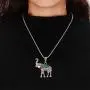 Bohemian Vintage Elephant Necklace Bracelet Earrings Hook Tribe Ethnic Turquoise Lucky Animal Hollow Flower Jewelry Set 3 Pcs for Women Girls