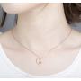 S.Leaf Cat Moon Necklace Sterling Silver Necklaces for Women Cat Necklace