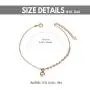Real 18K Rose Gold Heart Bracelet with Beads Christmas Anniversary Women Jewelry Gifts for Her, Wife, Mother, 6.3''+1.2'' Real 18K Rose Gold Heart Bracelet with Beads Christmas Anniversary Women Jewelry Gifts for Her, Wife, Mother, 6.3''+1.2''