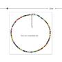 YBMYCM Boho Seed Beads Choker Necklace for Women and Girls Rainbow Tiny Beaded Necklace Summer Hawaii Style Jewelry Gifts