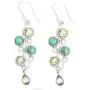 NOVICA Multi-Gem Peridot .925 Sterling Silver Dangle Earrings, Green Sheen NOVICA Multi-Gem Peridot .925 Sterling Silver Dangle Earrings, Green Sheen
