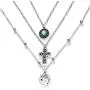 Jovono Boho Layered Necklace Crystal Pendant Necklaces Chain for Women and Girls (Set-2) Jovono Boho Layered Necklace Crystal Pendant Necklaces Chain for Women and Girls (Set-2)