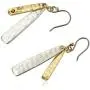 lucky brand two tone double layer earrings lucky brand two tone double layer earrings