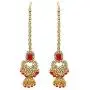 Aheli Brdal Kundan Faux Pearl Choker Necklace with Earrings Maang Tikka for Women Girls Indian Traditional Jewelry Set