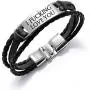 JUPPE Personalized Leather Braided Rope Bracelet Custom Engraved Stainless Steel Bangle Classic Unisex Gift JUPPE Personalized Leather Braided Rope Bracelet Custom Engraved Stainless Steel Bangle Classic Unisex Gift
