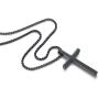 Reve Simple Stainless Steel Cross Pendant Chain Necklace for Men Women, 20-22 Inches Link Chain
