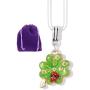 Four Leaf Clover Necklace | Clover Leaf Pendant with Ladybug for an Extra Good Luck Necklace for Women and Men a Great Green Shamrock Necklace and Ladybug Necklace in One Lucky Necklace for Women Men