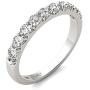Vaarya 14K White Gold Diamond Wedding Band (1/2 Ct tw, AGS Certified GH+/SI2-I1+)