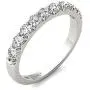 Vaarya 14K White Gold Diamond Wedding Band (1/2 Ct tw, AGS Certified GH+/SI2-I1+)